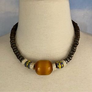 Statement Necklace Heavy Beaded